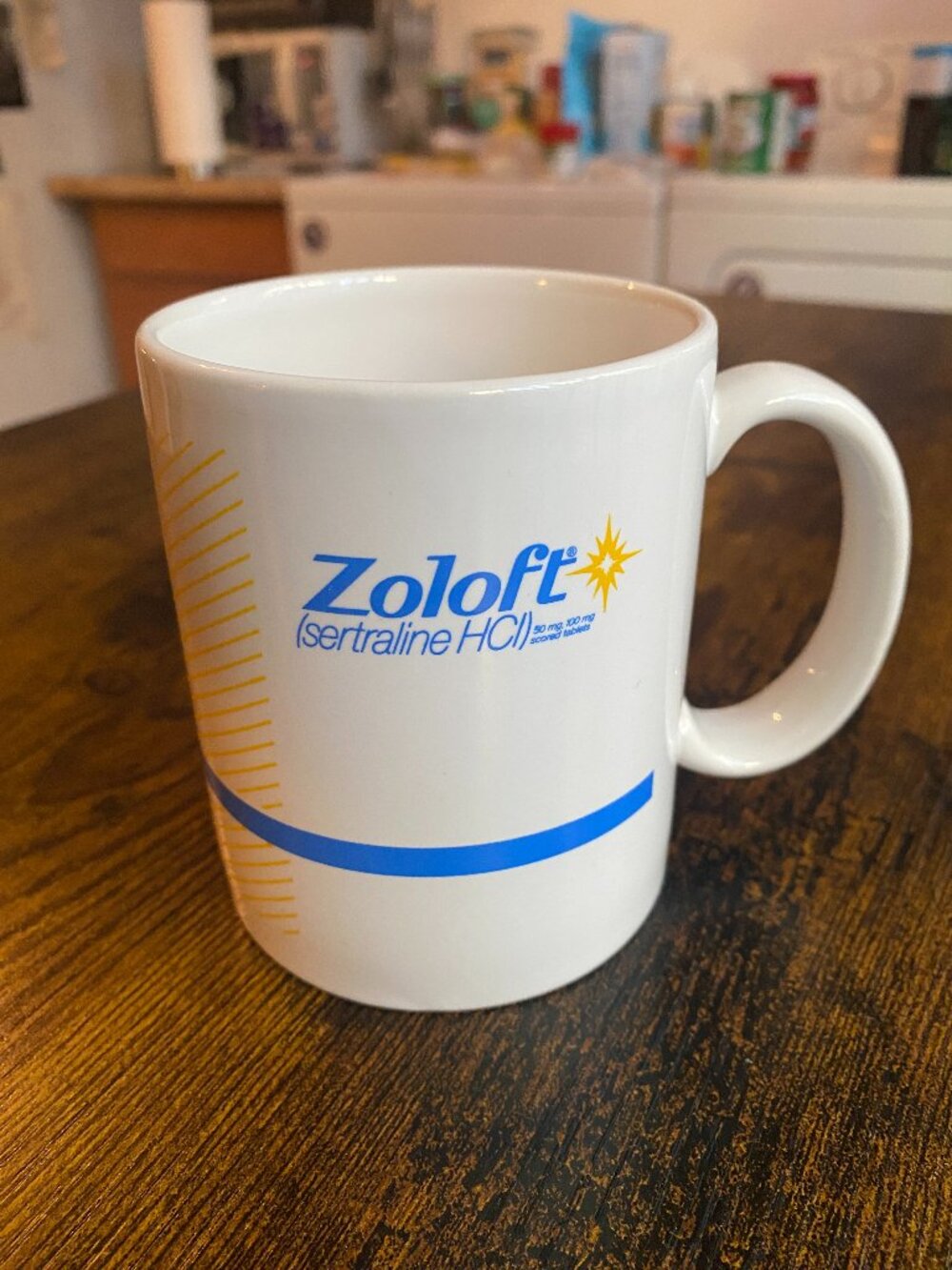 Zoloft Logo Coffee Mug Pharmaceutical Promo Prescription Sertraline